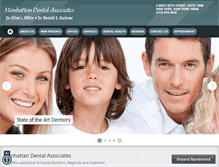 Tablet Screenshot of manhattan-dental.com